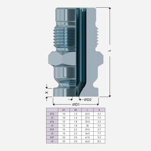 Conical valve gate nut (without tip) | YV1-T